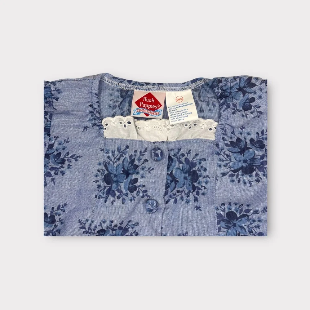 Hush Puppies Clothes For Kids Vintage Floral Bubble Romper
